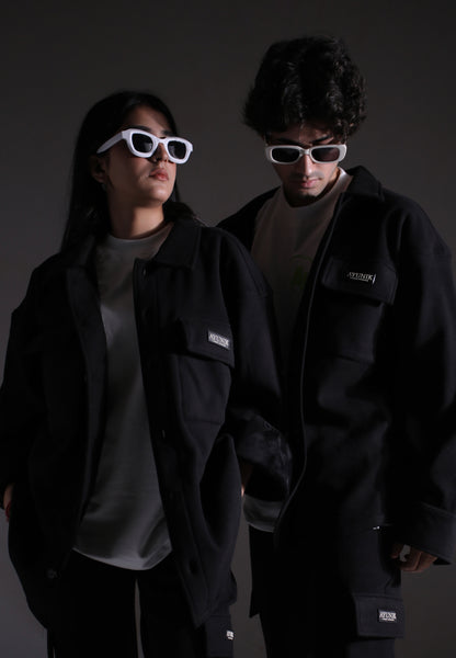 Street V2 :- Black Overshirt