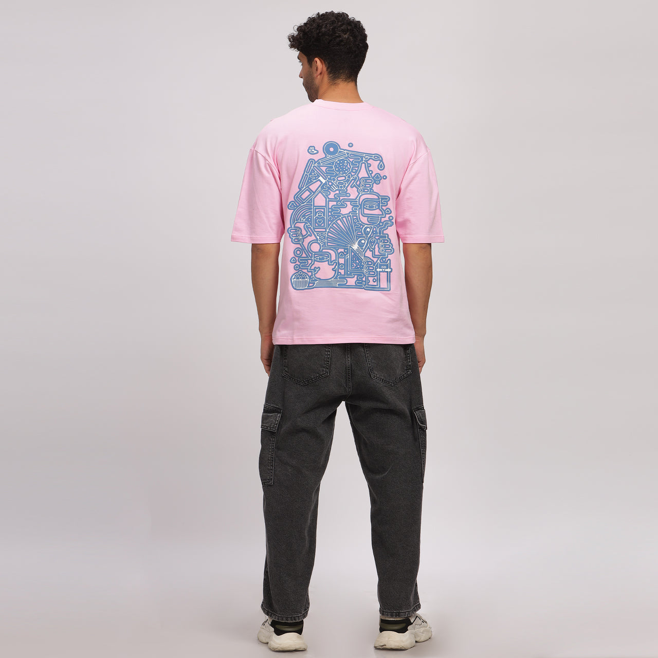 Pink Line Art Tee