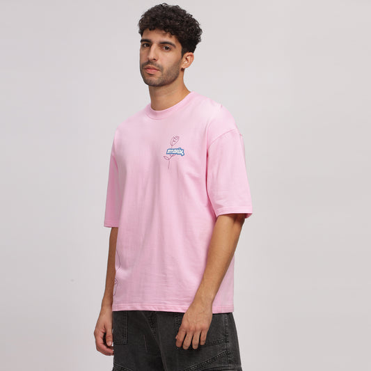 Pink Line Art Tee