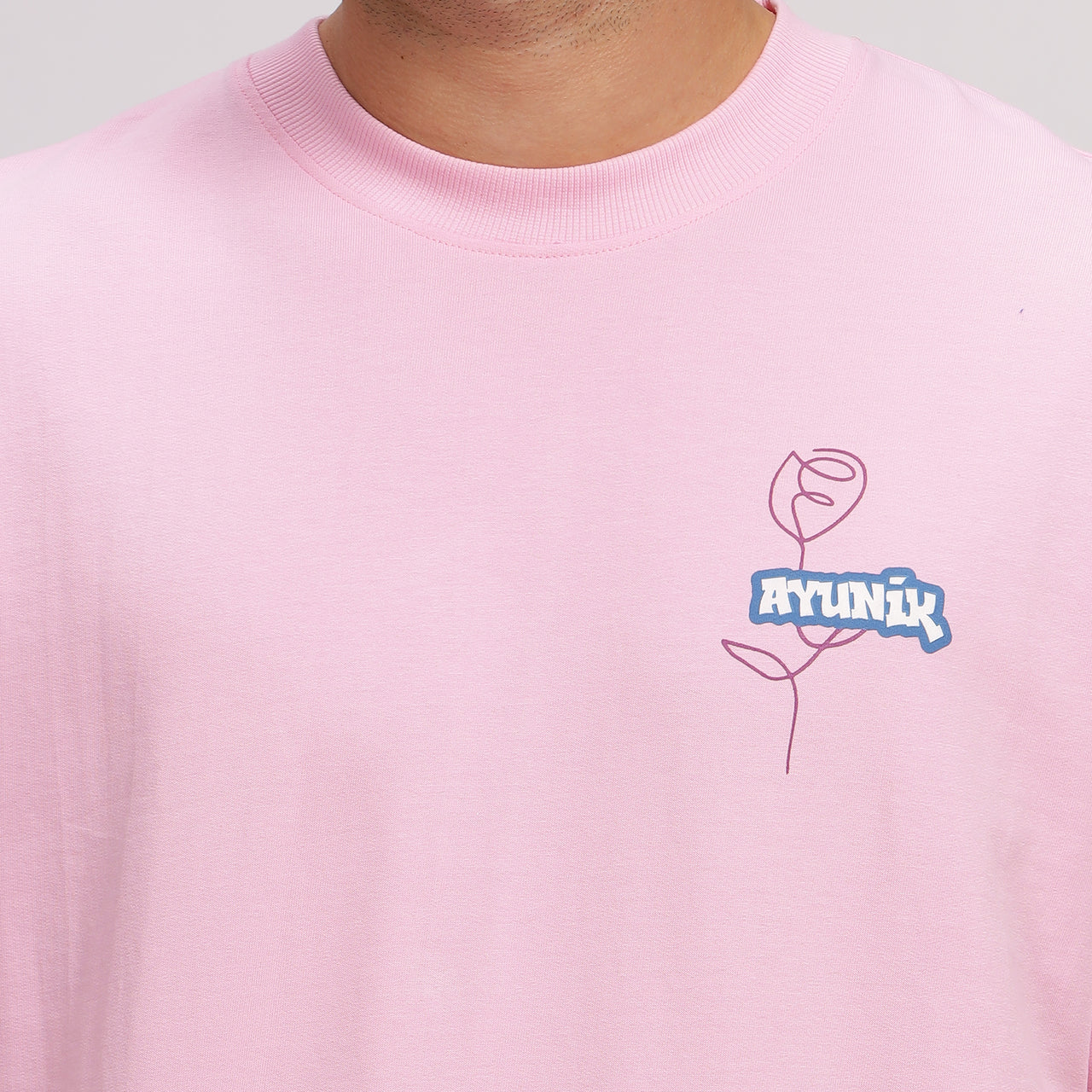 Pink Line Art Tee