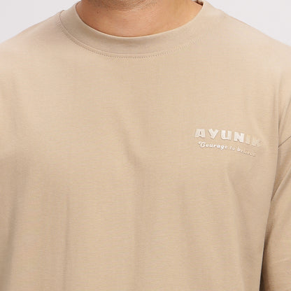 Beige Vintage Tee