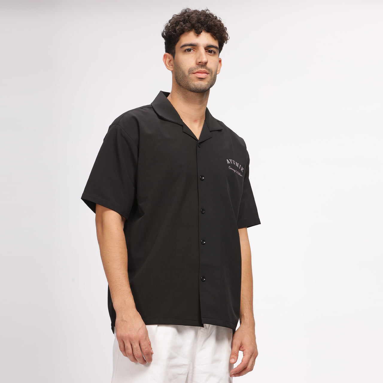 Black Bowling Shirt