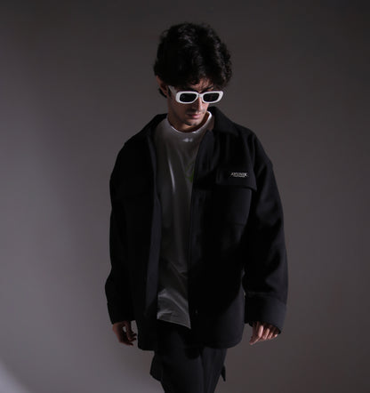 Street V2 :- Black Overshirt