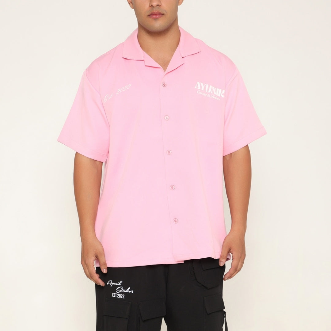 BabyPink Signature Bowling Shirt