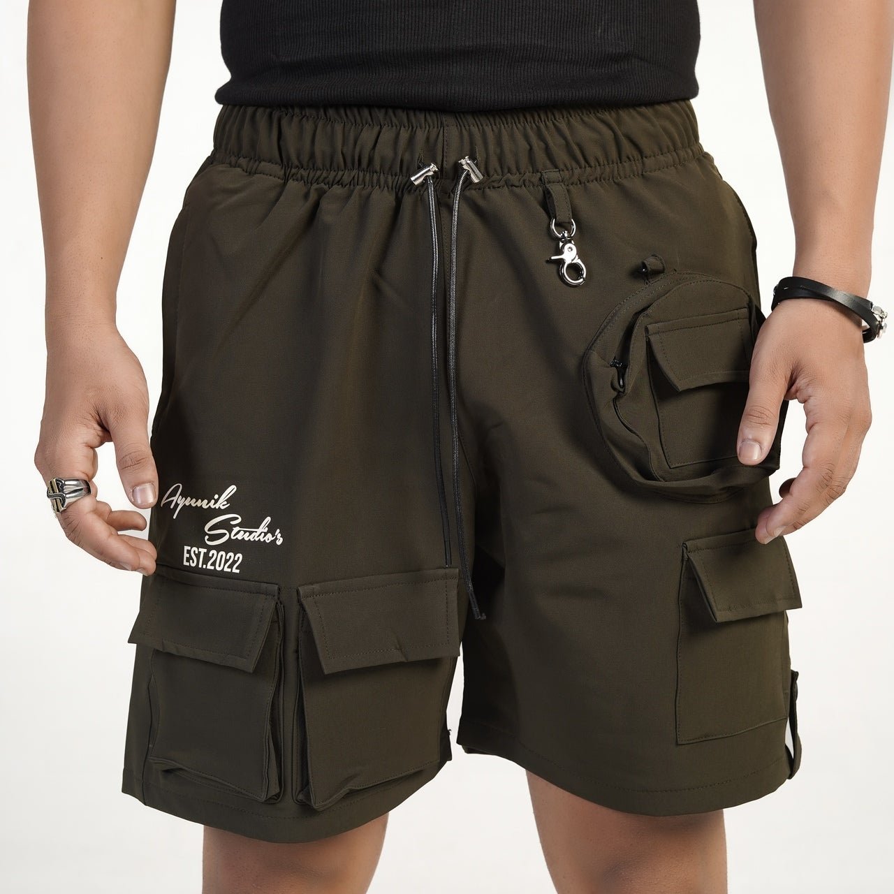 Olive Cargo Shorts