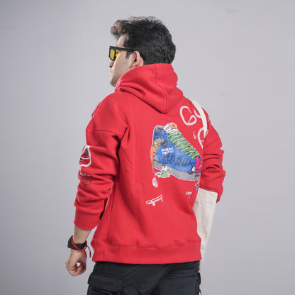 RED SNEAKER HOODIE