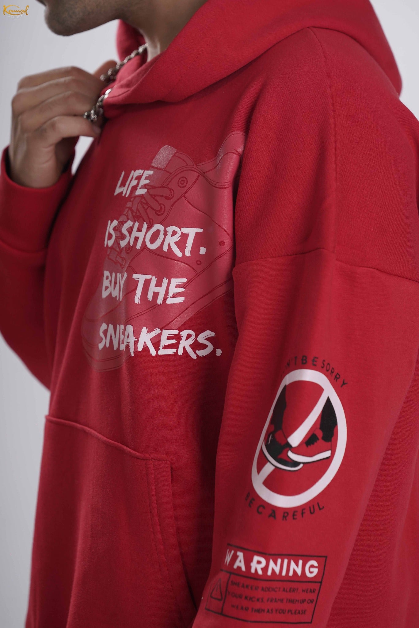 RED SNEAKER HOODIE